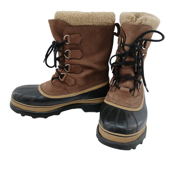 Sorel Men's Caribou Waterproof Wool Insulated Boots Brown Size 11 US NM1000-238 - Picture 5 of 6